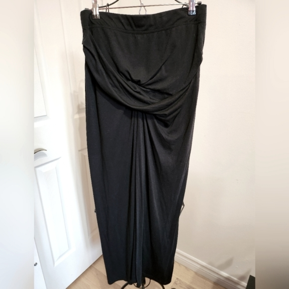 Drapped maxi cotton‎ skirt
